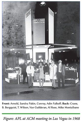 APL at ACM meeting in Las Vegas in 1968