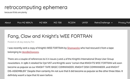 wee fortran