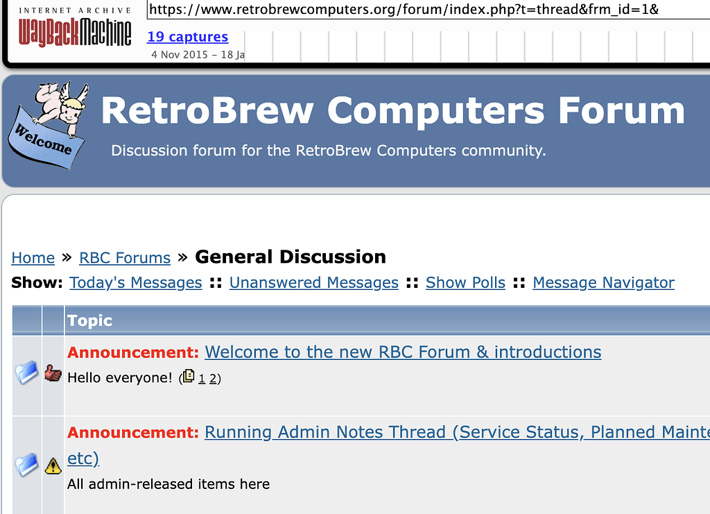 Websites lost, websites reconstructed - Discussions - Retro Computing