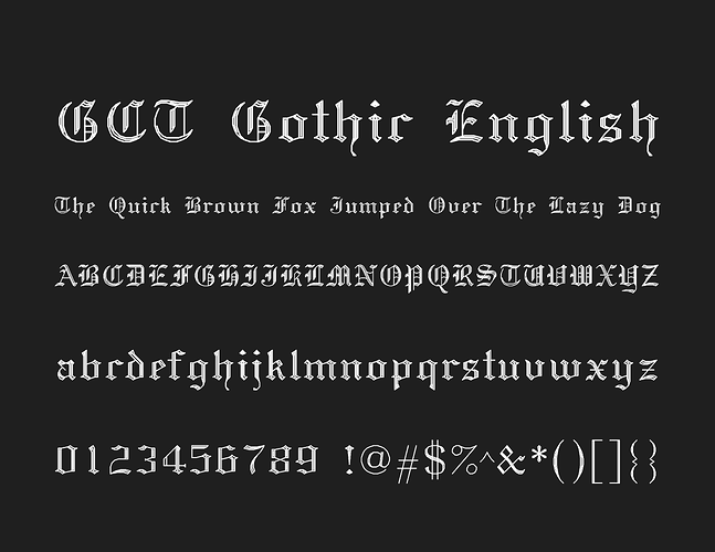 GCTGothicEnglish