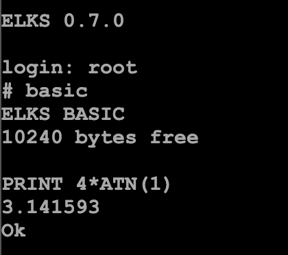Pi fun on the 8086 with ELKS (a mini-linux) - Discussions - Retro Computing