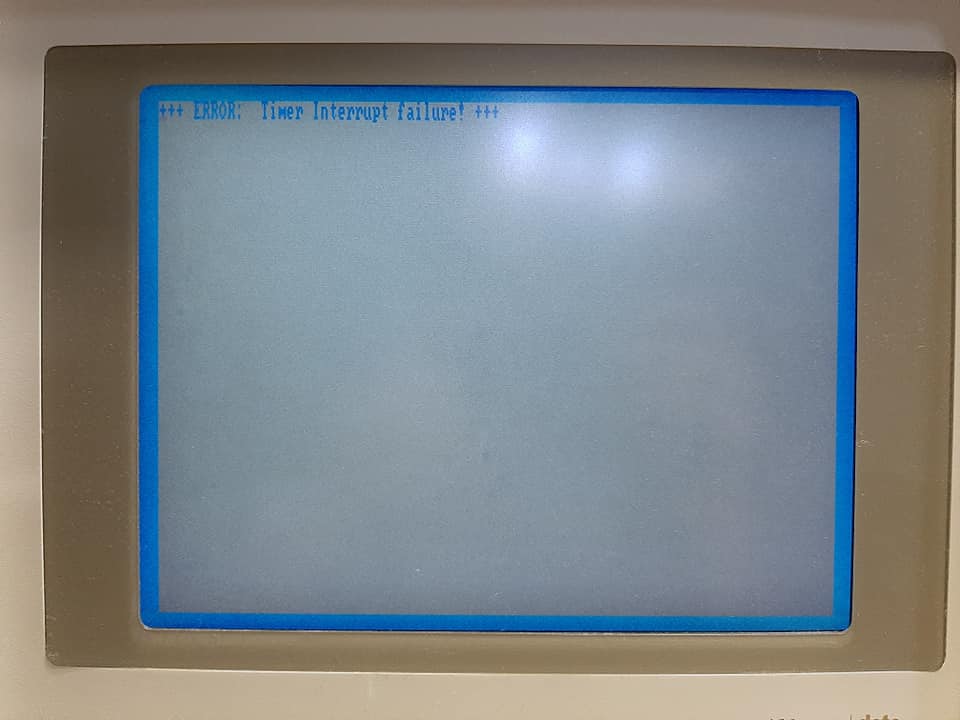 Zenith screen with fault code